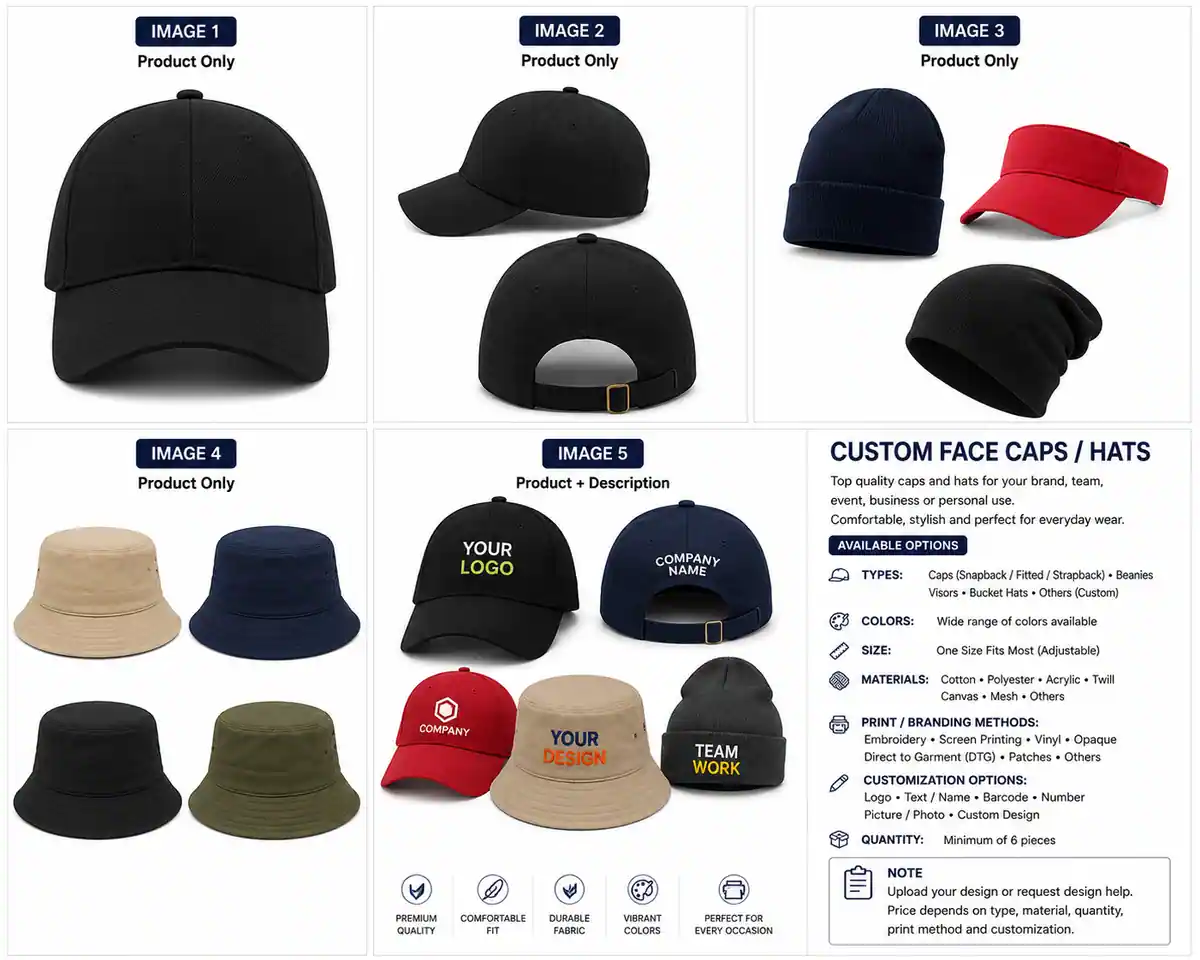 Face Caps & Hats Printing printing Nigeria