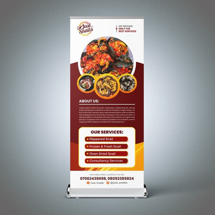 Pull-up Display Stands printing Nigeria